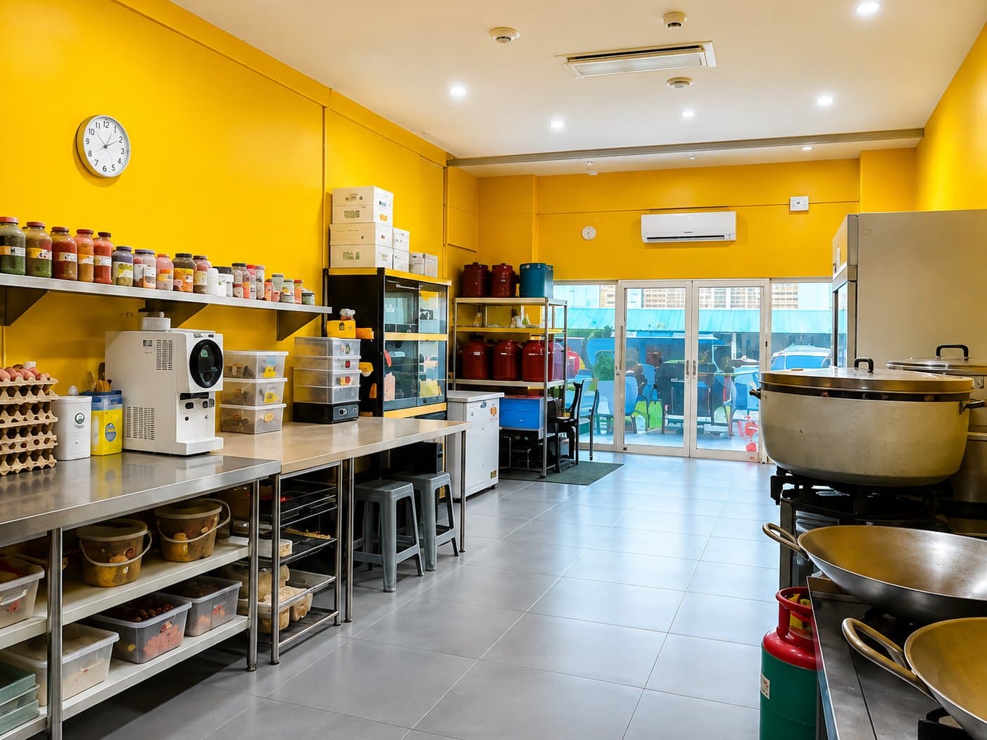 Central Kitchen where students practise home and life skills